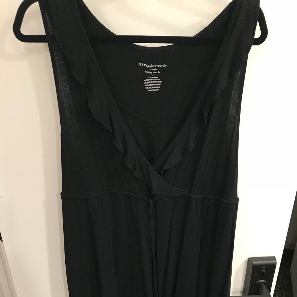 Nursing friendly sleeveless dress